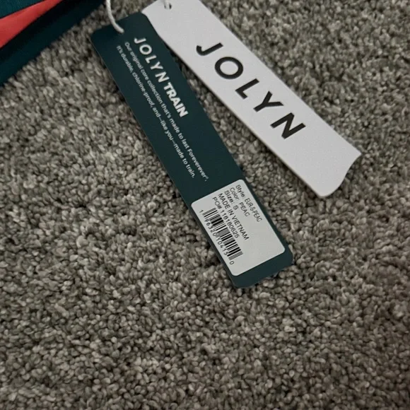 Jolyn Teal Swim Bikini with Coral Lining - Picture 3 of 6